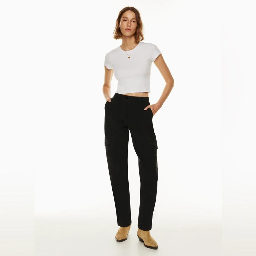Aritzia Wilfred Free Modern Twill Cargo Pants in Black Size 2